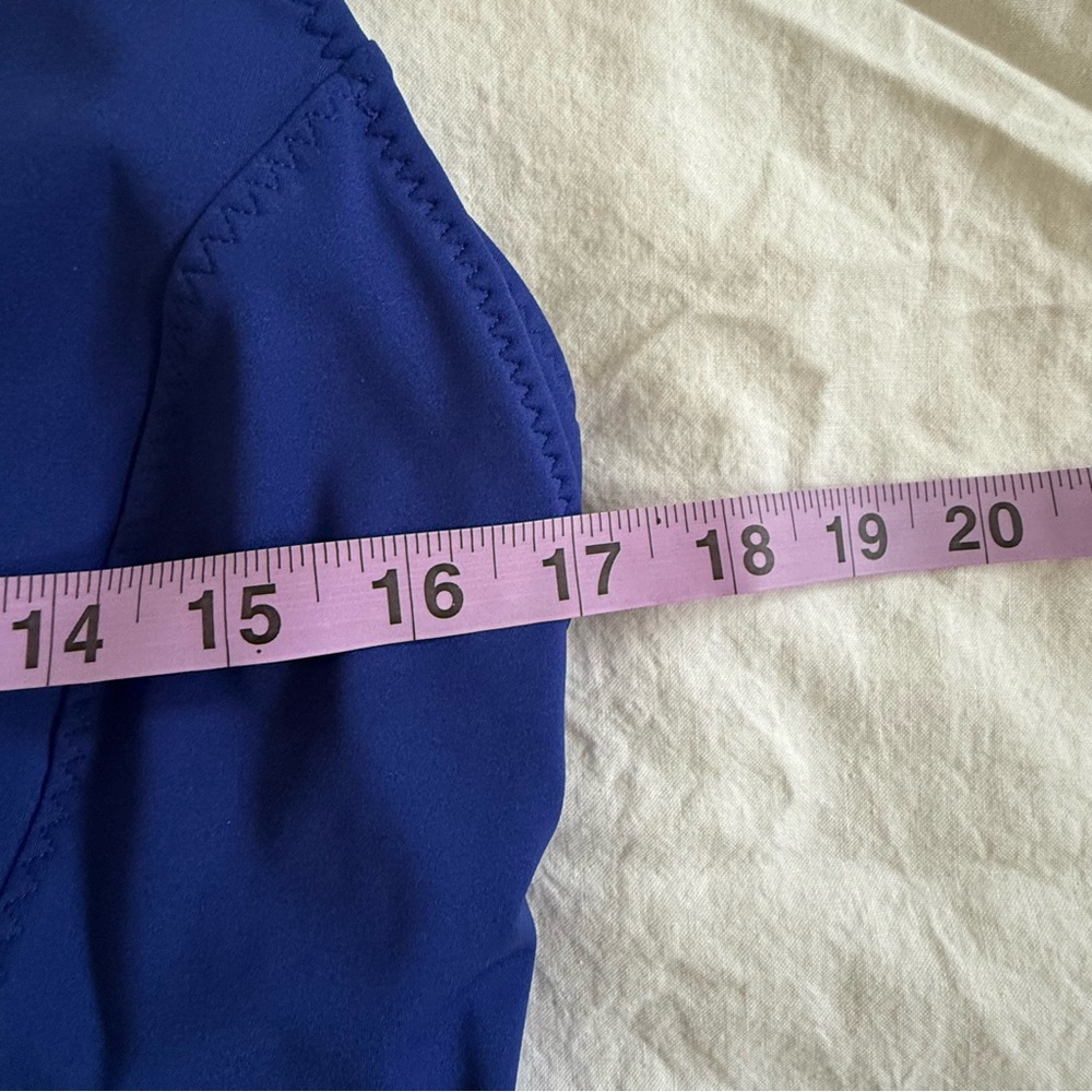 NWT Fabletics High Tide Zip-Front One-Piece Swimsuit Admiral Blue Size XXL/1X - Picture 9 of 10